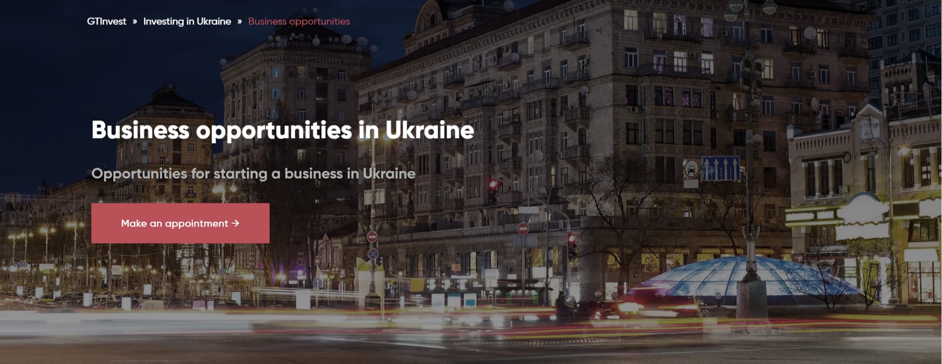 Business opportunities | Opportunities for investments in businesses. Find out more about the chance to launch a business in Ukraine. We provide the most promising sectors